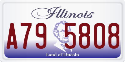 IL license plate A795808