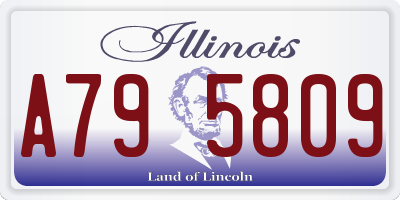 IL license plate A795809