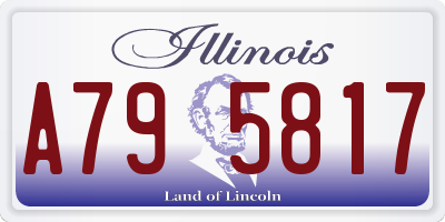 IL license plate A795817