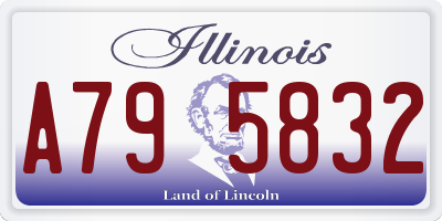 IL license plate A795832