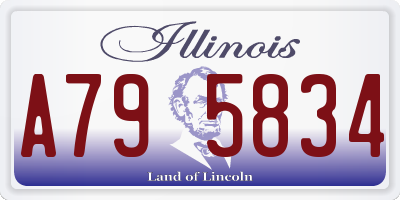 IL license plate A795834