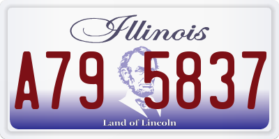 IL license plate A795837