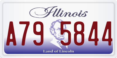 IL license plate A795844