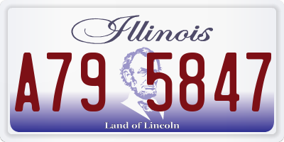 IL license plate A795847