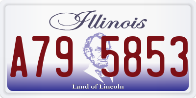 IL license plate A795853