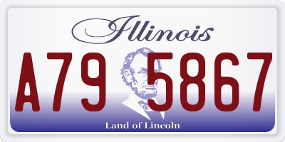 IL license plate A795867
