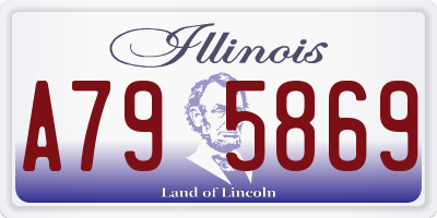 IL license plate A795869