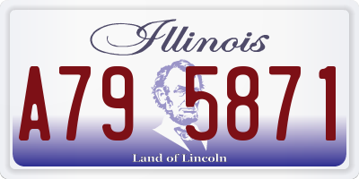IL license plate A795871