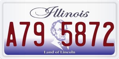IL license plate A795872