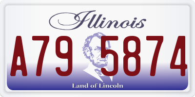 IL license plate A795874