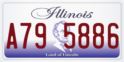 IL license plate A795886