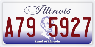 IL license plate A795927