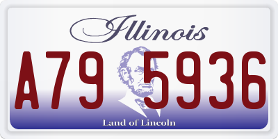 IL license plate A795936