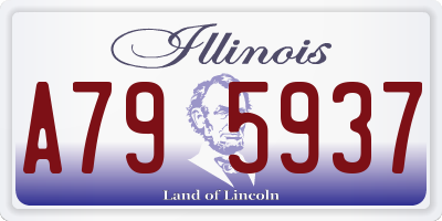 IL license plate A795937