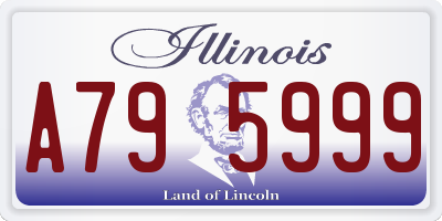 IL license plate A795999