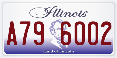IL license plate A796002