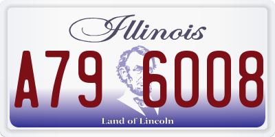 IL license plate A796008