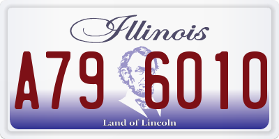 IL license plate A796010