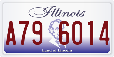 IL license plate A796014