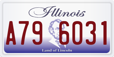 IL license plate A796031