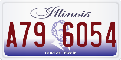 IL license plate A796054
