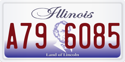 IL license plate A796085