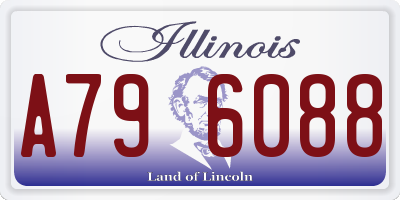 IL license plate A796088
