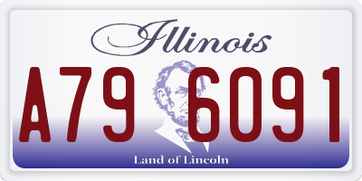 IL license plate A796091