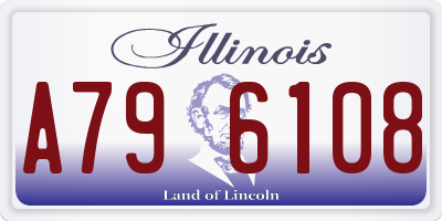 IL license plate A796108