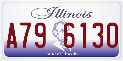 IL license plate A796130