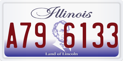 IL license plate A796133