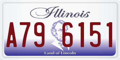 IL license plate A796151