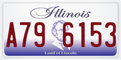 IL license plate A796153