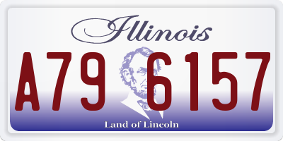 IL license plate A796157