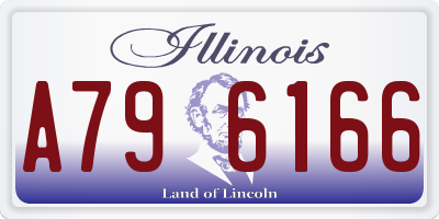 IL license plate A796166