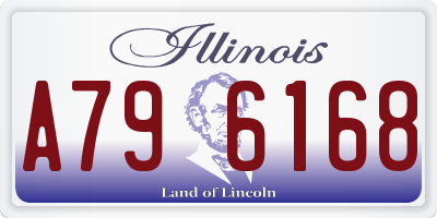 IL license plate A796168