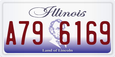 IL license plate A796169
