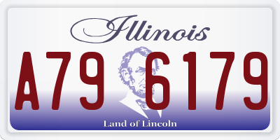 IL license plate A796179