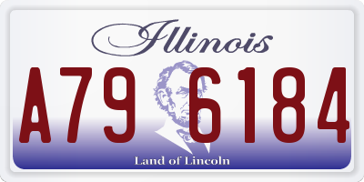IL license plate A796184