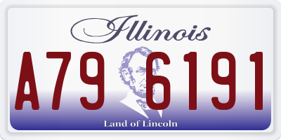 IL license plate A796191