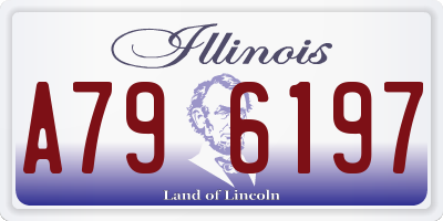 IL license plate A796197