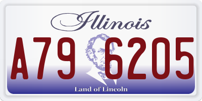 IL license plate A796205