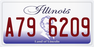 IL license plate A796209