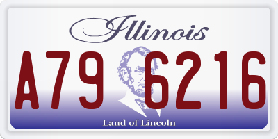IL license plate A796216