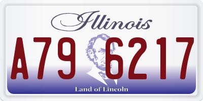 IL license plate A796217