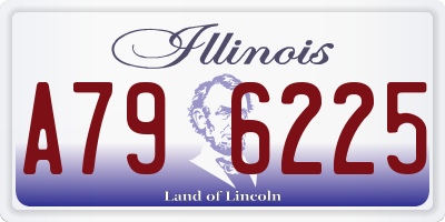 IL license plate A796225
