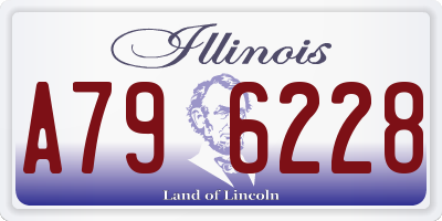 IL license plate A796228