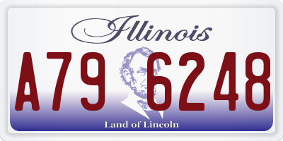 IL license plate A796248