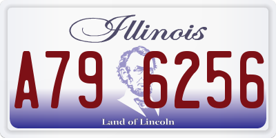 IL license plate A796256