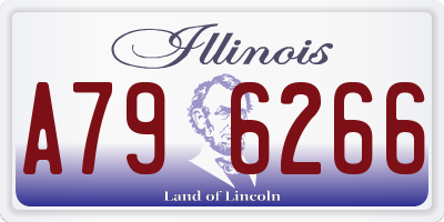 IL license plate A796266